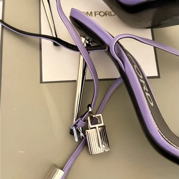 Tom Ford Lavender and Black Stilettos - Picture 1 of 6